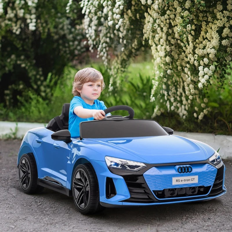 Ride-On 12V Sports Car for Kids with Remote Control and Honking Horn, 1 Seater - Blue