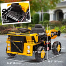 Ride-On 12V Dump Truck for Kids with Electric Dump Box Single Seat