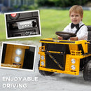 Ride-On 12V Dump Truck for Kids with Electric Dump Box Single Seat