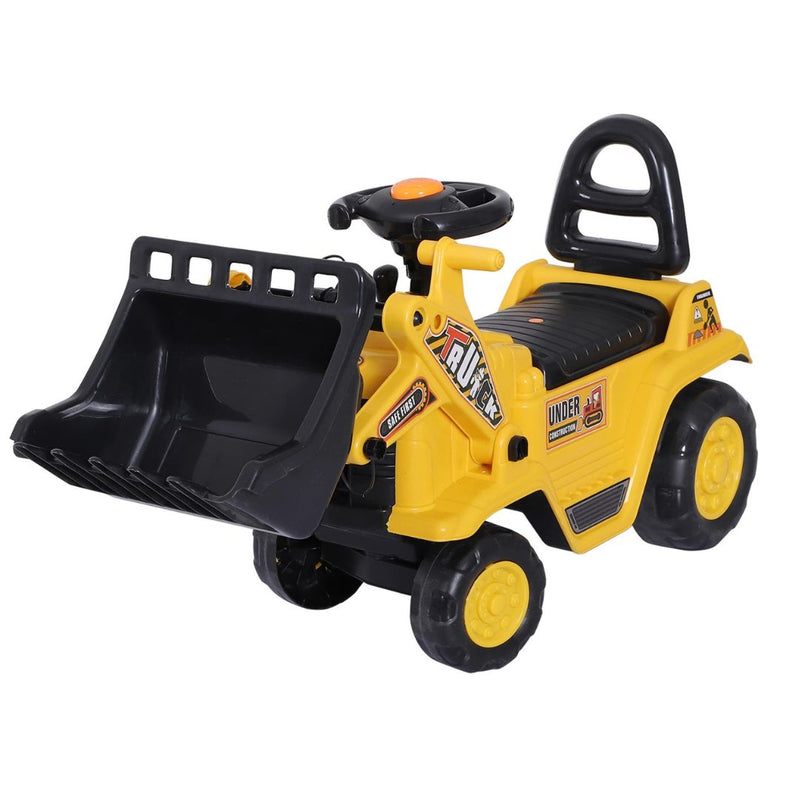 Ride On Toy Bulldozer with Moving Bucket Horn and Steering for Ages 3 and Up