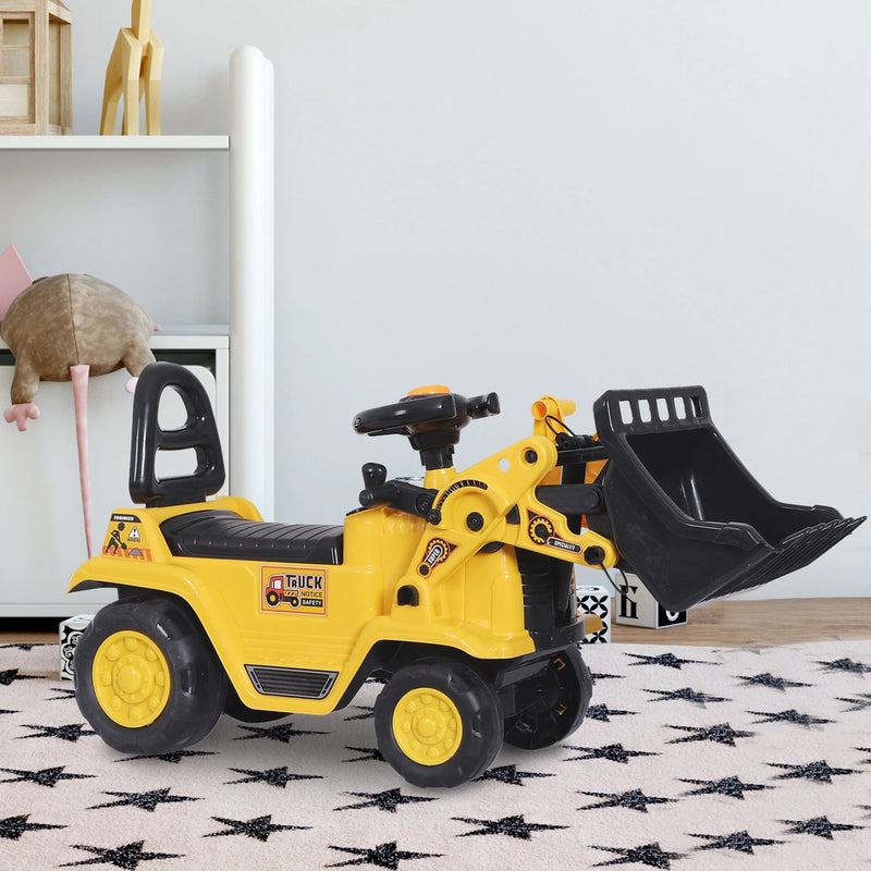 Ride On Toy Bulldozer with Moving Bucket Horn and Steering for Ages 3 and Up