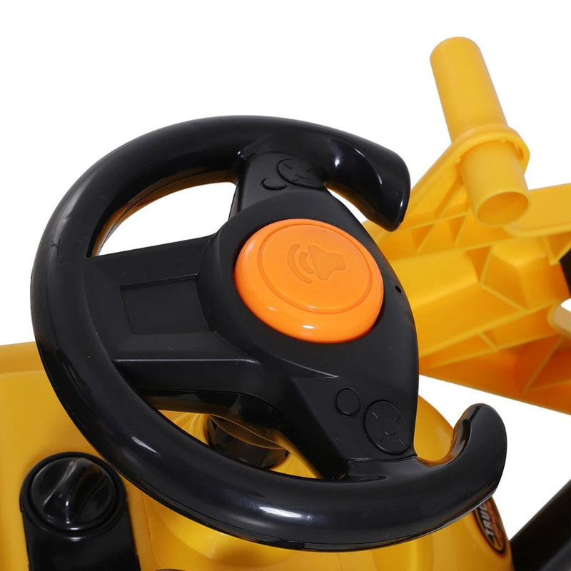 Ride On Toy Bulldozer with Moving Bucket Horn and Steering for Ages 3 and Up