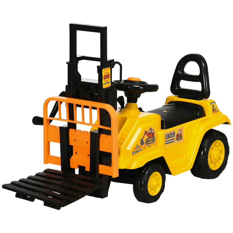 Ride On Toy Forklift Manual Push Car for Kids 3-4 Years