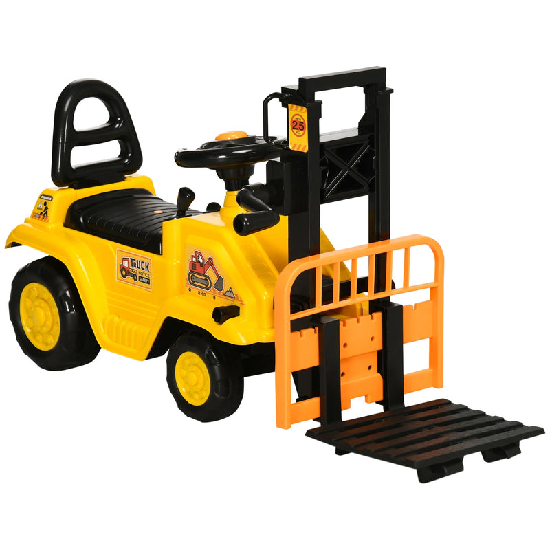 Ride On Toy Forklift Manual Push Car for Kids 3-4 Years