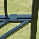 Canopies & Gazebos, Rose Haven 10' x 10' Outdoor Patio Gazebo with Mesh Wall Panels - Coffee - Seasonal Overstock