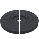 Umbrella Base Weights, Set of 4 Umbrella Cross Base Weight Set, Fill with 114 lbs Water or 154 lbs Sand - Black - Seasonal Overstock