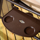 Sol Dias 3 Seater Heavy Duty Patio Swing with Tilt Canopy and Side Table, Beige