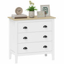 Sommerville 3-Drawer Dresser for Bedroom with Quiet Slides - White