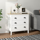 Sommerville 3-Drawer Dresser for Bedroom with Quiet Slides - White