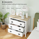 Sommerville 3-Drawer Dresser for Bedroom with Quiet Slides - White