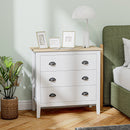 Sommerville 3-Drawer Dresser for Bedroom with Quiet Slides - White