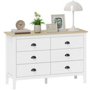 Sommerville 6-Drawer Dresser for Bedroom with Quiet Slides - White