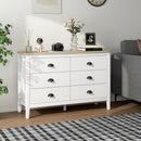 Sommerville 6-Drawer Dresser for Bedroom with Quiet Slides - White