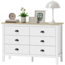 Sommerville 6-Drawer Dresser for Bedroom with Quiet Slides - White