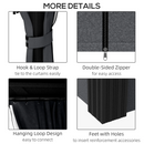 Gazebos, Tamerlaine 10' x 12' Steel Roof Outdoor Gazebo Shelter with Vented Roof and Aluminum Frame - Dark Grey - Seasonal Overstock