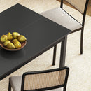 Tarney Creek Kitchen Dining Room Table made with Pine Wood, 47" x 30" - Black