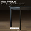 Tarney Creek Kitchen Dining Room Table made with Pine Wood, 47" x 30" - Black