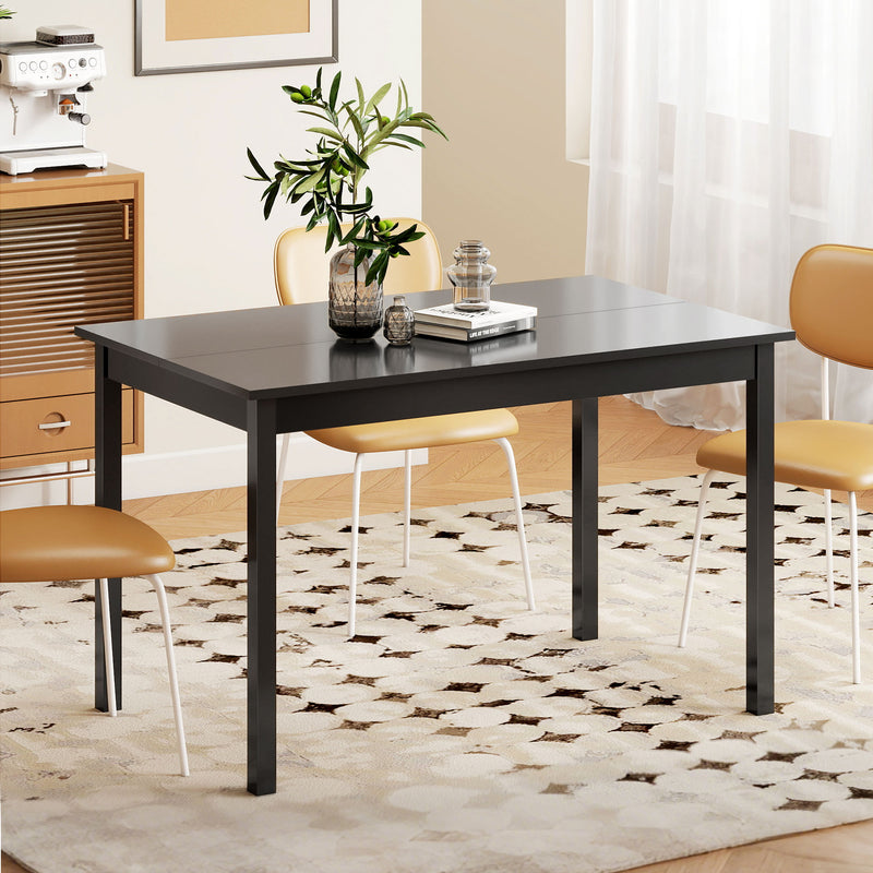 Tarney Creek Kitchen Dining Room Table made with Pine Wood, 47" x 30" - Black