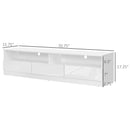 TV Stands, Thane 71" TV Stand with LED Backlighting in Glossy White - Seasonal Overstock