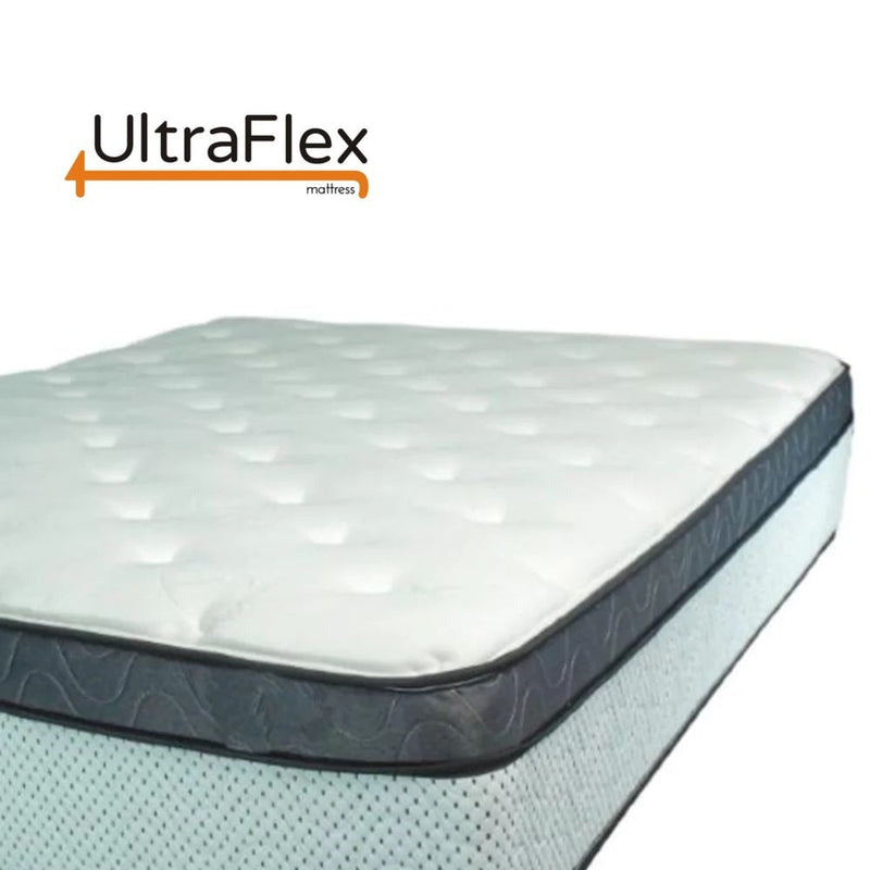 UltraFlex EUPHORIA 14" Orthopedic Eurotop Pocket Coil Foam Encased Eco-friendly Hybrid Mattress (Made in Canada)