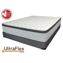 Ultraflex LUSH- 12" Orthopedic Eurotop Pocket Coil Premium Foam Encased, Eco-friendly Hybrid Mattress (Made in Canada) with Waterproof Mattress Protector