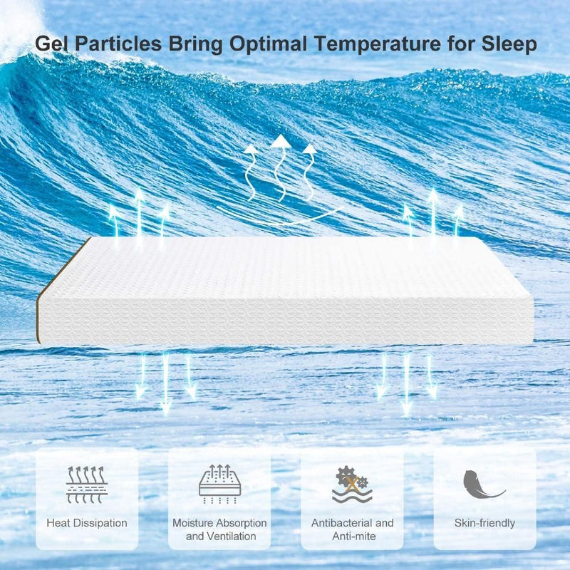UltraFlex GLORY 10" Orthopedic Pocket Coil Foam Encased, Eco-friendly Hybrid Mattress (Made in Canada)