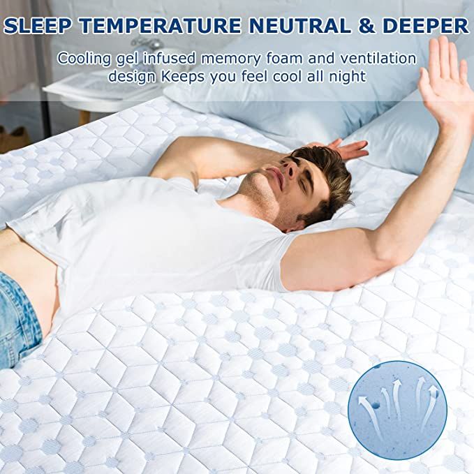 UltraFlex SERENITY Orthopedic, Premium Smart Gel Infused Memory Foam, Eco-friendly Mattress with Waterproof Mattress Protector (Made in Canada)