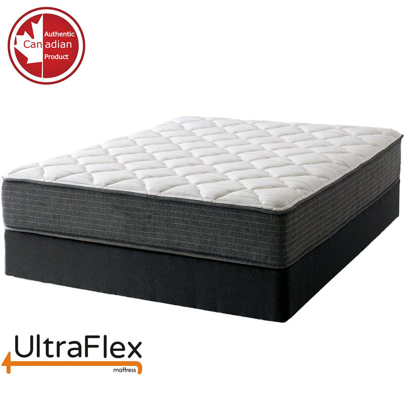 UltraFlex ASPIRE- Supportive Medium-Firm Foam Mattress with Cool Gel Memory Foam for Pressure Relief, with Waterproof Protector. Made in Canada.