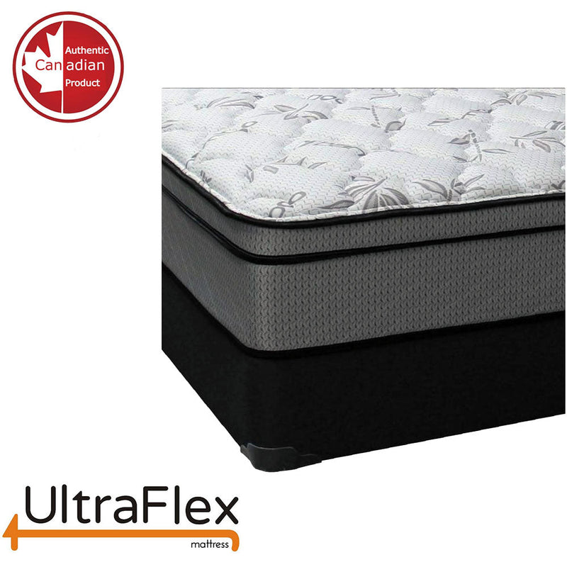UltraFlex DYNASTY- Firm Orthopedic Spinal Care, Posture Support, Pressure Relief & Cooler Sleep, Natural Heavy-Duty and High-Density Foam, Eco-Friendly Mattress (Made in Canada) With Water Proof Mattress Protector