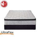 UltraFlex OASIS- 12” Hybrid Orthopedic Eurotop, Spinal Care Pocket Coil, Premium High Density Foam Encased, Pressure Relieving Comfort Foam and HDcoil Pocketed, Eco-Friendly Mattress (Made in Canada) With WaterProof Mattress Protector