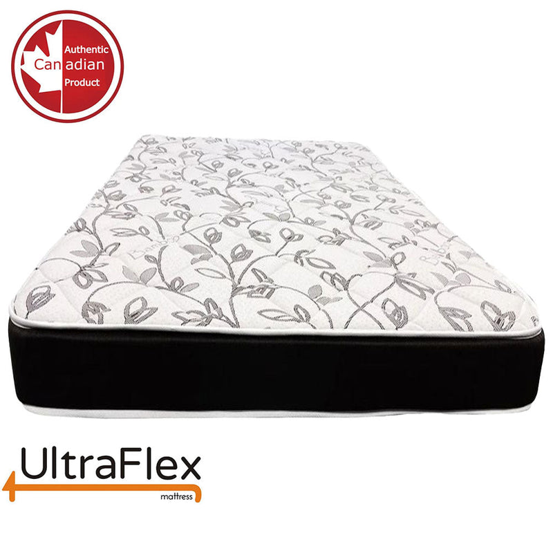 UltraFlex ZENITH- High-Density Pressure Relief Soy Foam, Temperature Regulating Cooling Gel, Spinal Care, Orthopedic Mattress With Posture Support (Made in Canada)- With WaterProof Mattress Protector