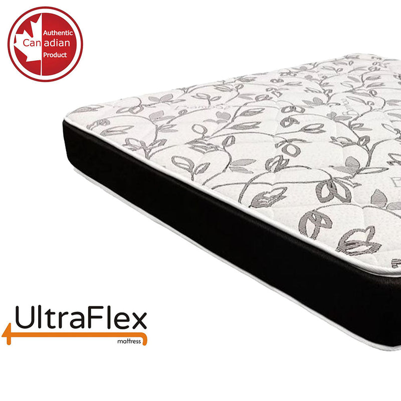 UltraFlex ZENITH- High-Density Pressure Relief Soy Foam, Temperature Regulating Cooling Gel, Spinal Care, Orthopedic Mattress With Posture Support (Made in Canada)- With WaterProof Mattress Protector