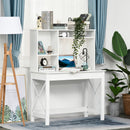 Varden Bay Computer Desk with Hutch and Shelf Storage - White