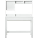 Varden Bay Computer Desk with Hutch and Shelf Storage - White