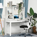 Varden Bay Computer Desk with Hutch and Shelf Storage - White