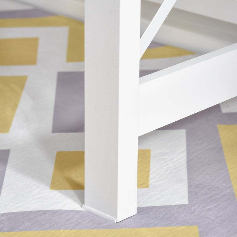 Varden Bay Computer Desk with Hutch and Shelf Storage - White