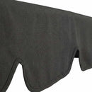 Verdana 3 Seater Patio Swing for Porch or Backyard with Adjustable Canopy, Black