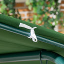 Verdana 3 Seater Patio Swing for Porch or Backyard with Adjustable Canopy, Green and White Stripes (Copy)