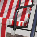 Verdana 3 Seater Patio Swing for Porch or Backyard with Adjustable Canopy, Red and White Stripes (Copy) (Copy)