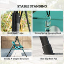 Verdana 3 Seater Patio Swing for Porch or Backyard with Adjustable Canopy, Teal