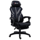 Vinsetto Gaming Chair, Ergonomic Computer Chair with Footrest, Headrest, Recliner Swivel Seat with Adjustable Height, Black