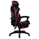 Vinsetto Gaming Chair, Ergonomic Computer Chair with Footrest, Headrest, Recliner Swivel Seat with Adjustable Height, Black & Red