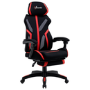 Vinsetto Gaming Chair, Ergonomic Computer Chair with Footrest, Headrest, Recliner Swivel Seat with Adjustable Height, Black & Red