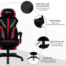 Vinsetto Gaming Chair, Ergonomic Computer Chair with Footrest, Headrest, Recliner Swivel Seat with Adjustable Height, Black & Red
