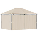 Canopies & Gazebos, Willow Bloom 13' x 10' Steel Frame Patio Gazebo Canopy with 6 Curtains - Khaki - Seasonal Overstock