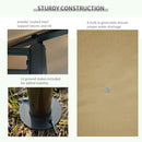 Canopies & Gazebos, Willow Bloom 13' x 10' Steel Frame Patio Gazebo Canopy with 6 Curtains - Khaki - Seasonal Overstock