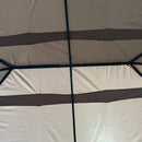 Canopies & Gazebos, Willow Bloom 13' x 10' Steel Frame Patio Gazebo Canopy with 6 Curtains - Khaki - Seasonal Overstock