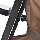 Gazebos, Yara 10' x 10' Outdoor Aluminum Frame Pergola with Retractable Canopy - Brown - Seasonal Overstock