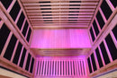 Blisspod Venetian 2-Person  Full Spectrum Indoor Premium Canadian Hemlock Low EMF Sauna 10 Heaters Chromotherapy Reflexology