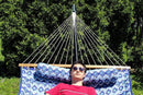 Deluxe Quilted Hammock with 3-Beam Stand